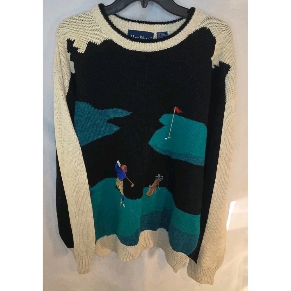 Vintage Par Four Golf Sweater Sz XL
